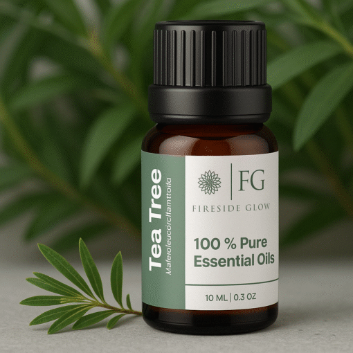 Tea Tree Essential Oil – 10 ML | 100% Pure Essential Oil by Fireside Glow For Diffusers, Soap Making, Skin Care, DIY Crafts & Aromatherapy