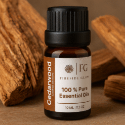 Cedarwood Essential Oil – 10 ML | 100% Pure Essential Oil by Fireside Glow For Diffusers, Skincare, Soap Making, DIY Crafts & Aromatherapy
