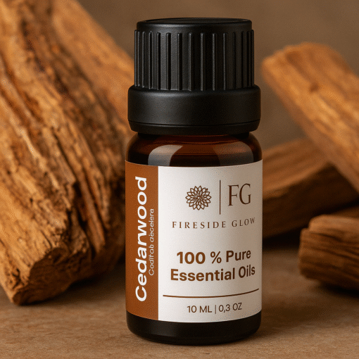 Cedarwood Essential Oil – 10 ML | 100% Pure Essential Oil by Fireside Glow For Diffusers, Skincare, Soap Making, DIY Crafts & Aromatherapy