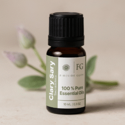 Clary Sage Essential Oil – 10 ML | 100% Pure Essential Oil by Fireside Glow For Diffusers, Skincare, Soap Making, DIY Crafts & Aromatherapy
