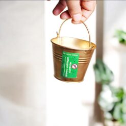 Mosquito Repellent Candle (Made With Citronella Essential Oil) – Fireside Glow Candles | Metal Bucket | Blended Soy Wax Scented Candle